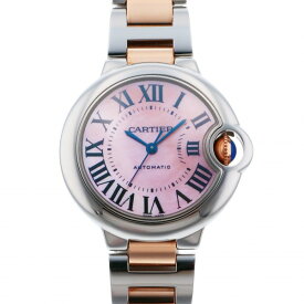 カルティエ Cartier バロンブルー W6920098 ピンク文字盤 新品 腕時計 レディース