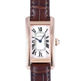 カルティエ Cartier タンク アメリカン SM W2607456 ホワイト文字盤 中古 腕時計 レディース
