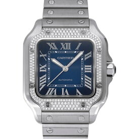 カルティエ Cartier サントス ドゥ ウォッチ MM W4SA0006 ブルー文字盤 新品 腕時計 メンズ