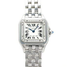 カルティエ Cartier パンテール ドゥ SM W4PN0007 シルバー文字盤 中古 腕時計 レディース
