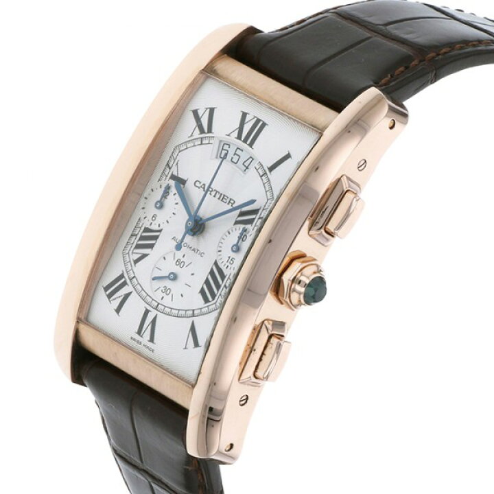 楽天市場 カルティエ Cartier タンク アメリカン クロノグラフ Xl W シルバー文字盤 新品 腕時計 メンズ ジェムキャッスルゆきざき