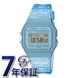 カシオ CASIO カシオコレクション Collection POP F-91WS-2JH ブルー文字盤 腕時計 レディース