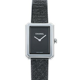 シャネル CHANEL ボーイフレンド ツイード S H5317 ブラック文字盤 新品 腕時計 レディース