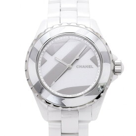 シャネル CHANEL J12 アンタイトル 世界限定1200本 H5582 シルバー/ホワイト文字盤 中古 腕時計 メンズ