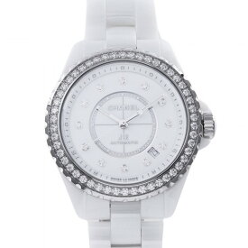 シャネル CHANEL J12 キャリバー 12.1 ダイヤモンドベゼル H7189 ホワイト文字盤 新品 腕時計 メンズ