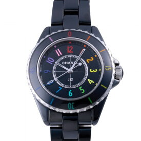 シャネル CHANEL J12 エレクトロ 33MM H7121 ブラック文字盤 中古 腕時計 レディース