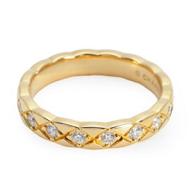 シャネル ココクラッシュ ミニ K18イエローゴールド リング 中古