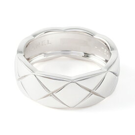 シャネル ココクラッシュ ミディアム K18ホワイトゴールド リング 中古