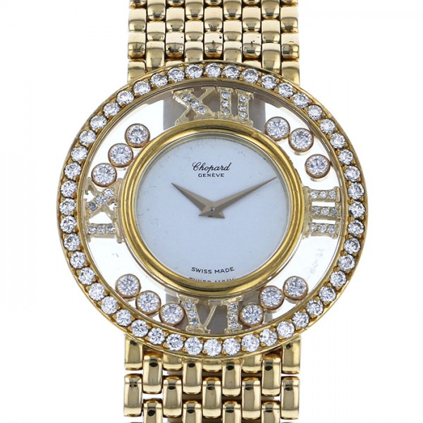 ショパール Chopard ハッピーダイヤモンド 21-2944 ホワイト文字盤 中古 腕時計 レディース | ジェムキャッスルゆきざき
