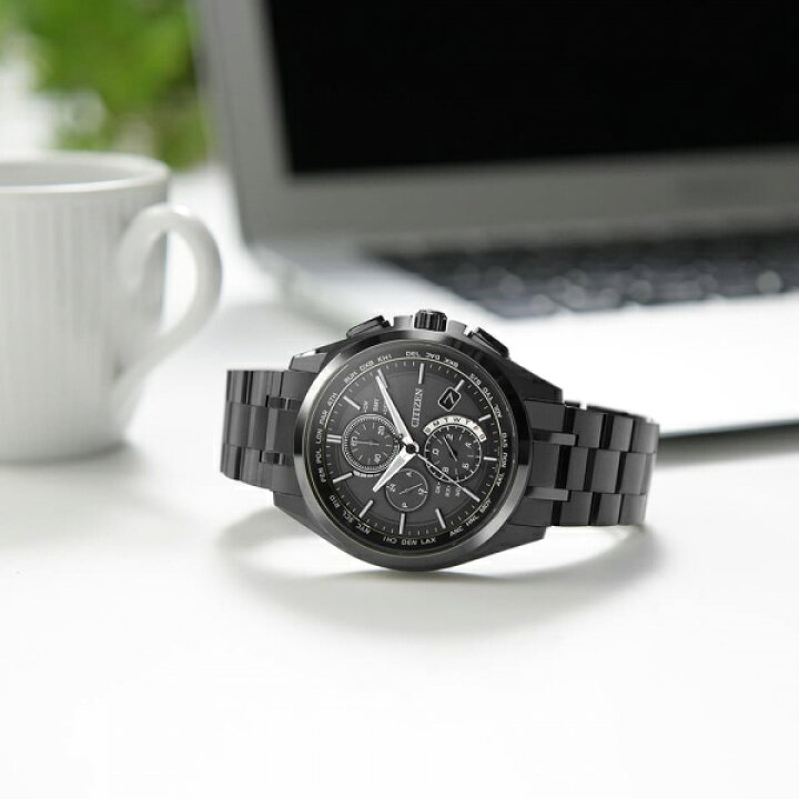 楽天市場】シチズン CITIZEN アテッサ ブラックチタンシリーズ AT8044 