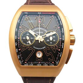 フランク・ミュラー FRANCK MULLER ヴァンガード クロノグラフ V45CCDT5NNR ブラック文字盤 新古品 腕時計 メンズ