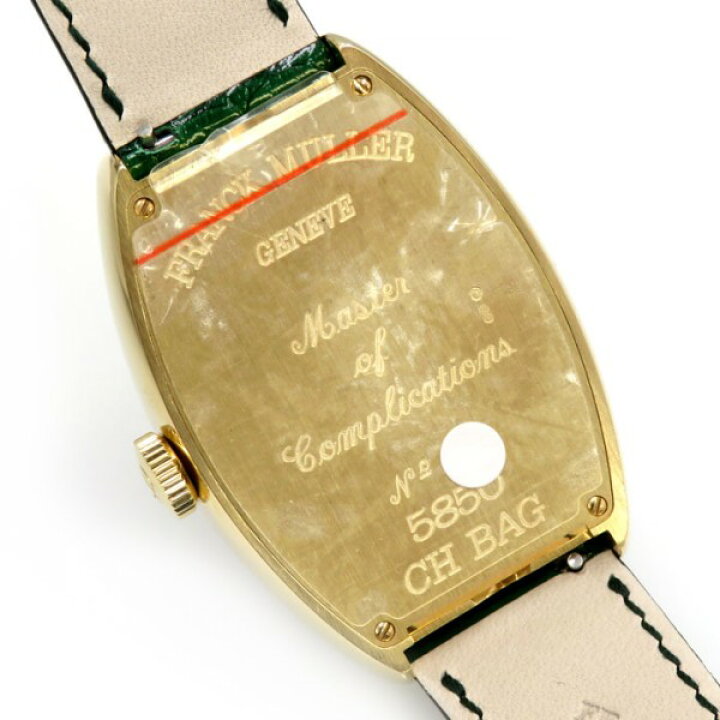 楽天市場 フランク ミュラー Franck Muller トノウカーベックス クレイジーアワーズ バケットダイヤモンド 5850ch D グリーン文字盤 新品 腕時計 メンズ ジェムキャッスルゆきざき