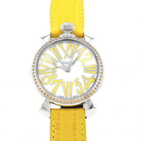 ガガミラノ GaGa MILANO マヌアーレ 35mm ストーン 6025.06 ホワイト文字盤 新品 腕時計 レディース