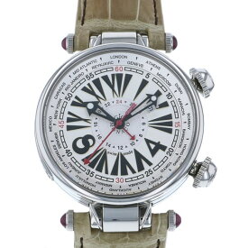 ジオ・モナコ GIO MONACO ジオポリス 379A シルバー文字盤 中古 腕時計 メンズ