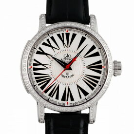 ジオ・モナコ GIO MONACO ワンオーワン ダイヤモンド 世界350本限定 165A ホワイト文字盤 中古 腕時計 メンズ