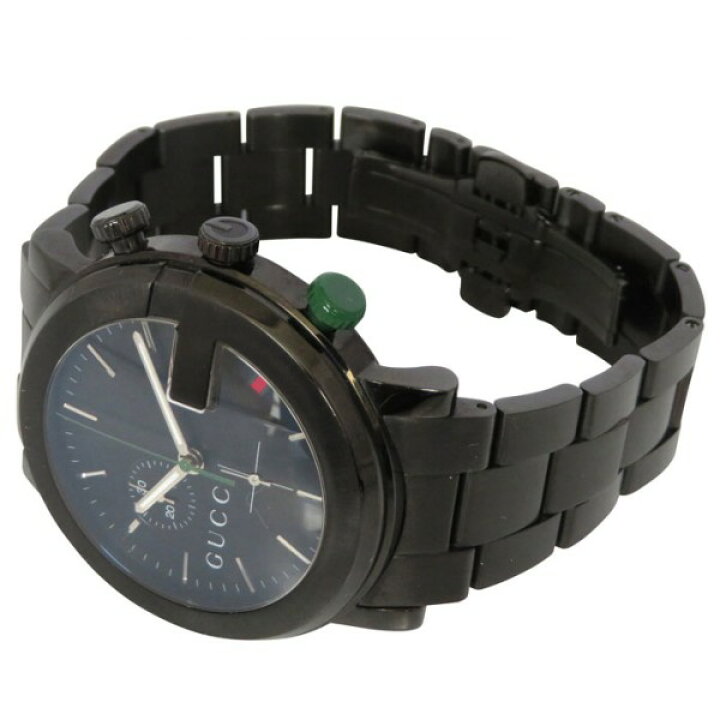 楽天市場】グッチ GUCCI G-クロノ クロノグラフ PVD YA101331 ブラック 