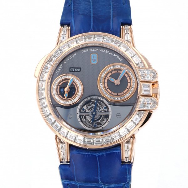 ハリー・ウィンストン HARRY WINSTON オーシャン トゥールビヨン 世界10本限定 400/MATTZ45R グレー文字盤 中古 腕時計  メンズ | ジェムキャッスルゆきざき