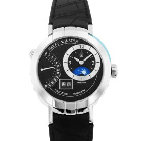 ハリー・ウィンストン HARRY WINSTON プルミエール エキセンター タイムゾーン オートマティック PRNATZ41WW001 ブラック文字盤 新品 腕時計 メンズ