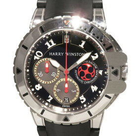 ハリー・ウィンストン HARRY WINSTON オーシャン ダイバー クロノグラフ 410-MCA44WZ ブラック/グレー文字盤 新古品 腕時計 メンズ