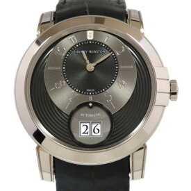 ハリー・ウィンストン HARRY WINSTON ミッドナイト ビッグデイト MIDABD42WW002 ブラック/グレー文字盤 新古品 腕時計 メンズ