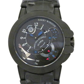 ハリー・ウィンストン HARRY WINSTON オーシャン プロジェクトZ6 ブラックエディション 世界限定300本 OCEMAL44ZZ004 ブラック文字盤 中古 腕時計 メンズ