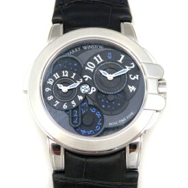 ハリー・ウィンストン HARRY WINSTON オーシャン デュアルタイム OCEATZ44WW002 ブラック文字盤 新品 腕時計 メンズ