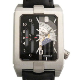 ハリー・ウィンストン HARRY WINSTON アヴェニュー デュアルタイム オートマティック AVEATZ37ZZ001 ブラック文字盤 新品 腕時計 メンズ