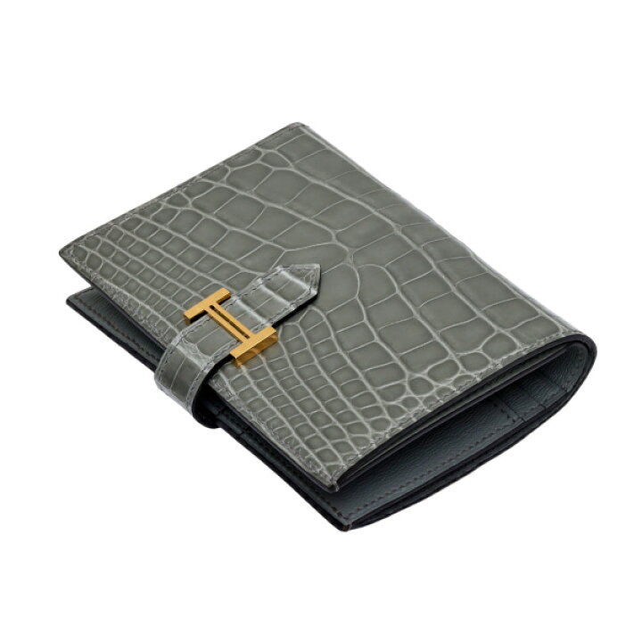 楽天市場】エルメス HERMES ベアンコンパクト アリゲーター トゥル 