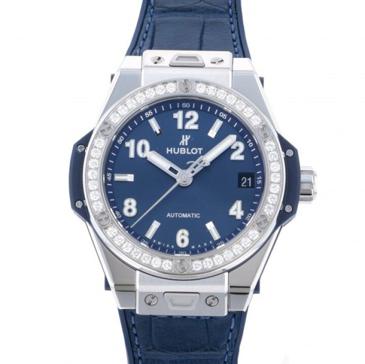 楽天市場 ウブロ Hublot ビッグバン ワンクリック スチール ブルー ダイヤモンド 465 Sx 7170 Lr 14 ブルー文字盤 新品 腕時計 レディース ジェムキャッスルゆきざき