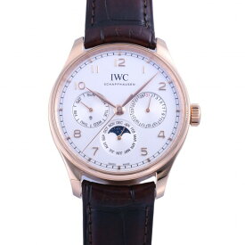 IWC ポルトギーゼ パーペチュアル・カレンダー 42 IW344202 シルバー文字盤 中古 腕時計 メンズ