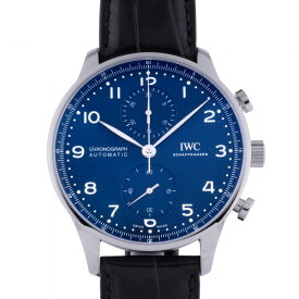 IWC ポルトギーゼ クロノグラフ 150イヤーズ 2000本限定 IW371601 ブルー文字盤 中古 腕時計 メンズ