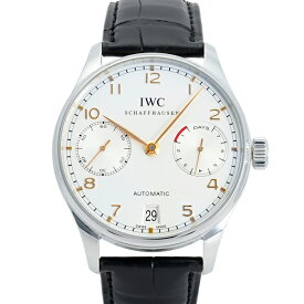 IWC ポルトギーゼ オートマティック 7デイズ IW500114 シルバー文字盤 中古 腕時計 メンズ