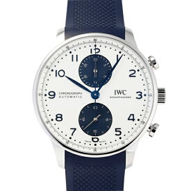 IWC ポルトギーゼ クロノグラフ IW371620 ホワイト/ブルーアラビア文字盤 新品 腕時計 メンズ