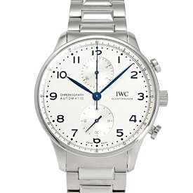 IWC ポルトギーゼ クロノグラフ IW371617 シルバー文字盤 中古 腕時計 メンズ