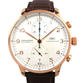 IWC ポルトギーゼ クロノグラフ IW371480 シルバー文字盤 新古品 腕時計 メンズ