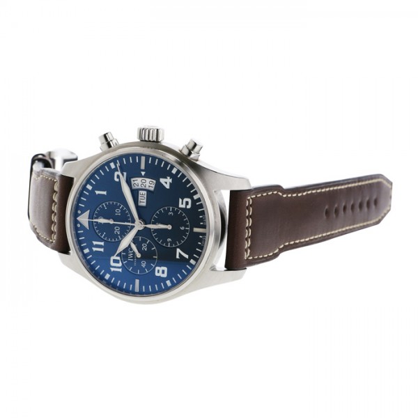 IWC パイロットウォッチ クロノグラフ オートマチック プティプランス IW377706 ブルー文字盤 中古 腕時計 メンズ |  ジェムキャッスルゆきざき