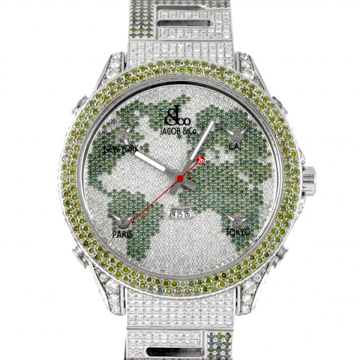 楽天市場】ジェイコブ JACOB&CO ファイブタイムゾーン W226116 全面  