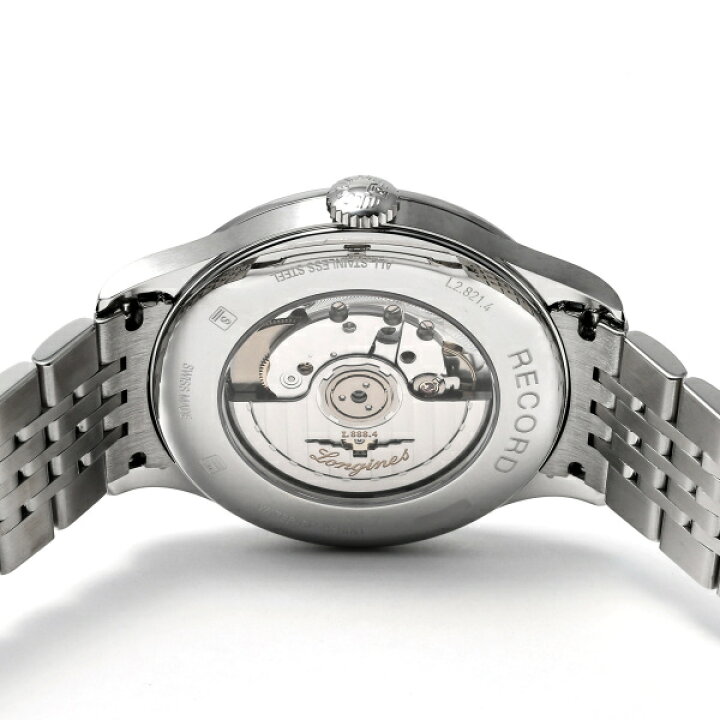 楽天市場】ロンジン LONGINES レコード L2.821.4.56.6 ブラック文字盤 
