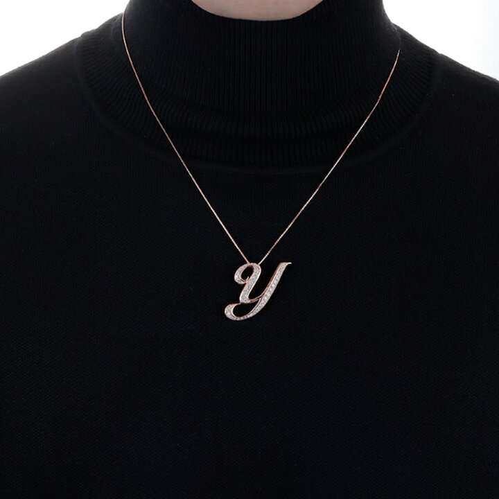 楽天市場】【ゆきざき公式】ノンブル アルファ イニシャルペンダント  