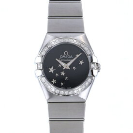 オメガ OMEGA コンステレーション クォーツ 24MM 123.15.24.60.01.001 ブラック文字盤 新品 腕時計 レディース