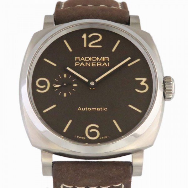 パネライ PANERAI ラジオミール チタニオ 3デイズ PAM00619 ブラウン文字盤 新品 腕時計 メンズ | ジェムキャッスルゆきざき