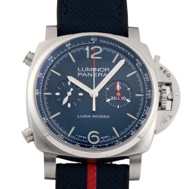 パネライ PANERAI ルミノール クロノ ルナ・ロッサ 世界限定1000本 PAM01303 ブルー文字盤 未使用 腕時計 メンズ
