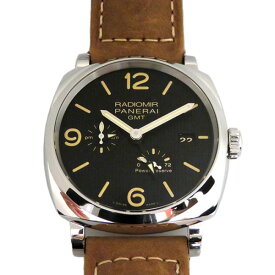 【期間限定ポイント3倍】 パネライ PANERAI ラジオミール 1940 3デイズ GMT パワーリザーブ オートマティック アッチャイオ PAM00658 ブラック文字盤 新品 腕時計 メンズ