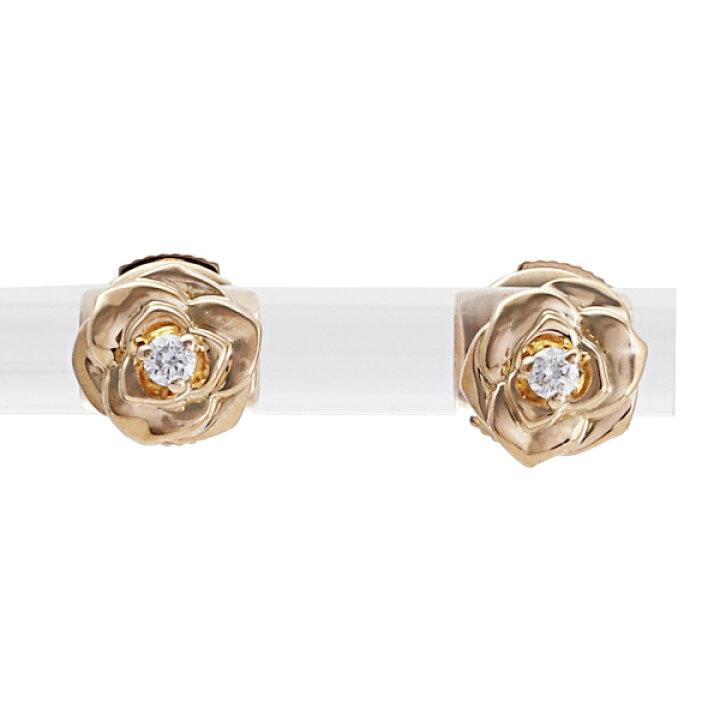 楽天市場】ピアジェ ローズ K18PG ピンクゴールド ピアス 中古  