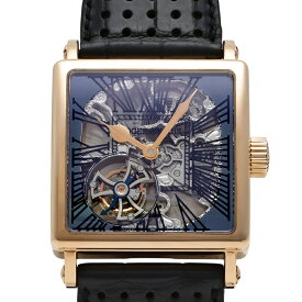 ロジェ・デュブイ ROGER DUBUIS ゴールデンスクエア 世界限定28本 ブラック文字盤 中古 腕時計 メンズ