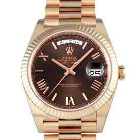 ロレックス ROLEX デイデイト 40 228235 チョコレート/ローマ文字盤 新品 腕時計 メンズ