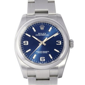 ロレックス ROLEX オイスターパーペチュアル 116000 ブルー文字盤 中古 腕時計 メンズ