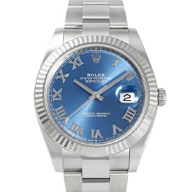 ロレックス ROLEX デイトジャスト 41 126334 アズーロブルー/ローマ文字盤 新品 腕時計 メンズ