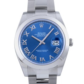 ロレックス ROLEX デイトジャスト 41 126300 アズーロブルー/ローマ文字盤 新品 腕時計 メンズ