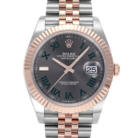 ロレックス ROLEX デイトジャスト 41 126331 スレート/グリーンローマ文字盤 新品 腕時計 メンズ